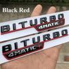 3D Car Fender BITURBO 4MATIC+ Badge Emblem Stickers