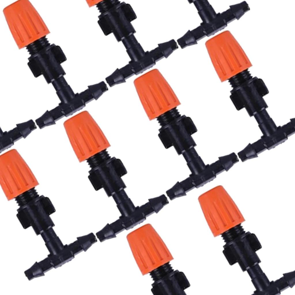 Irrigation Mister Nozzle with Tee Joint, Irrigation Dripper for Patio