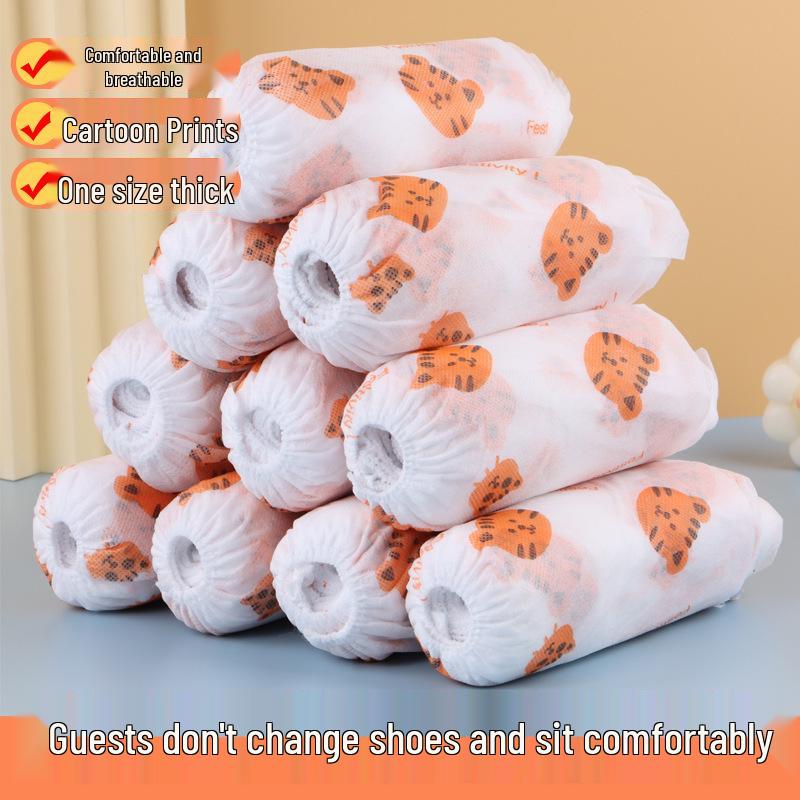 

Children s Non-Slip Cartoon Disposable Shoe Covers - Thickened Non-Woven Fabric for Indoor Use 50 Pieces Pack