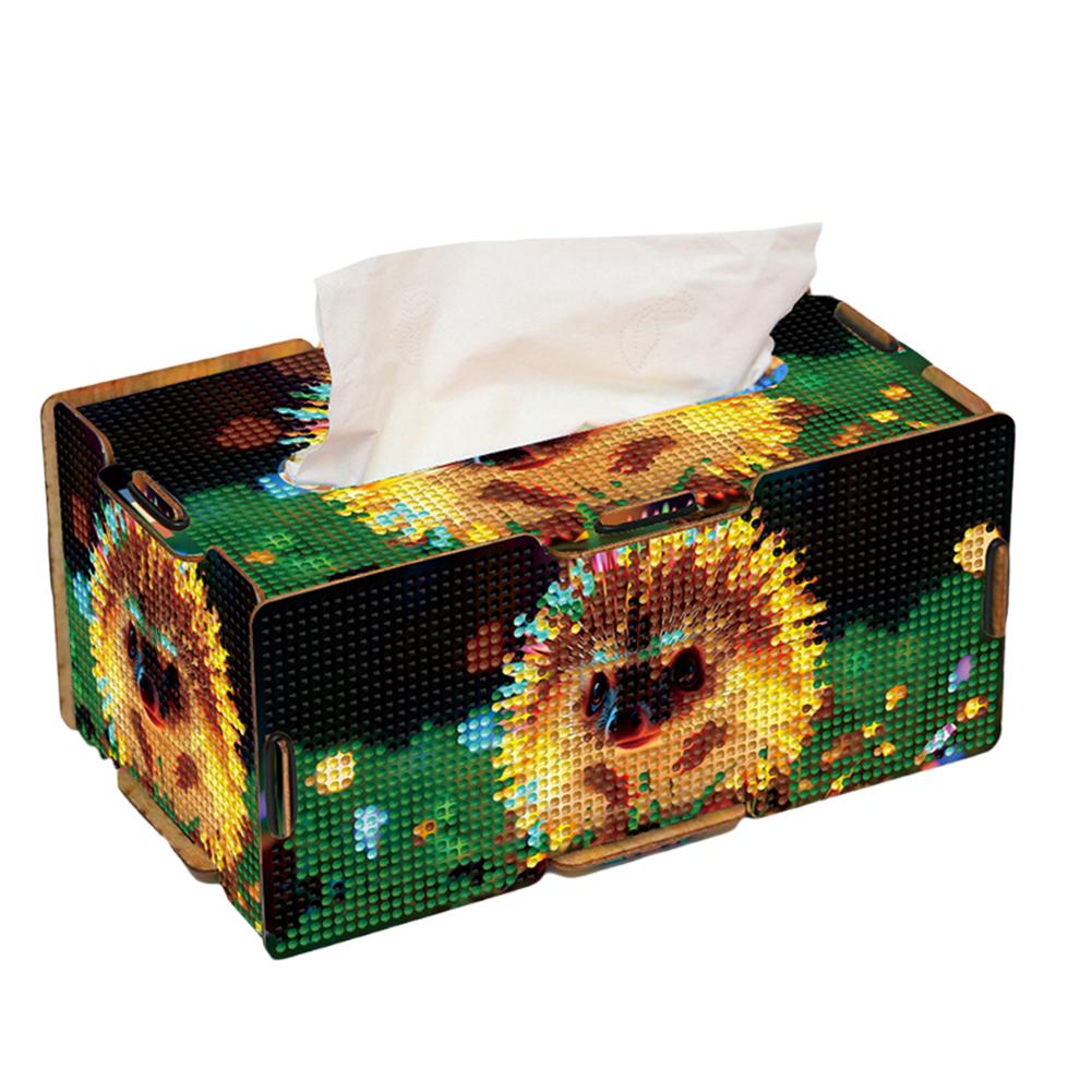 Diamond Painting Tissue Box Kits Diamond Painting Box DIY Diamond Desk Decorative Tissue Box for Living Room Bedroom Bathroom