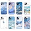 Natural Scenery Snow Mountain Phone Case for iPhone 16,15,14,13,12,11Pro,Max,17,Air,E,Mini Fingerprint Anti-Shock Rear Cover TPU
