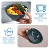 Evanda Set of Dark 750ml Unbreakable Dishes and PP Plastic and Perfect for and Heat and Cold Microwave and Dishwasher Safe Bowls, 8, Green, Approx.
