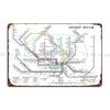 Subway Of Hamburg Metal Signs Painting Home Garage Custom Wall Decor Tin Sign Poster