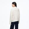 VEROMODA Women's Asymmetric Lapel Color Block Wool Blend Sweater