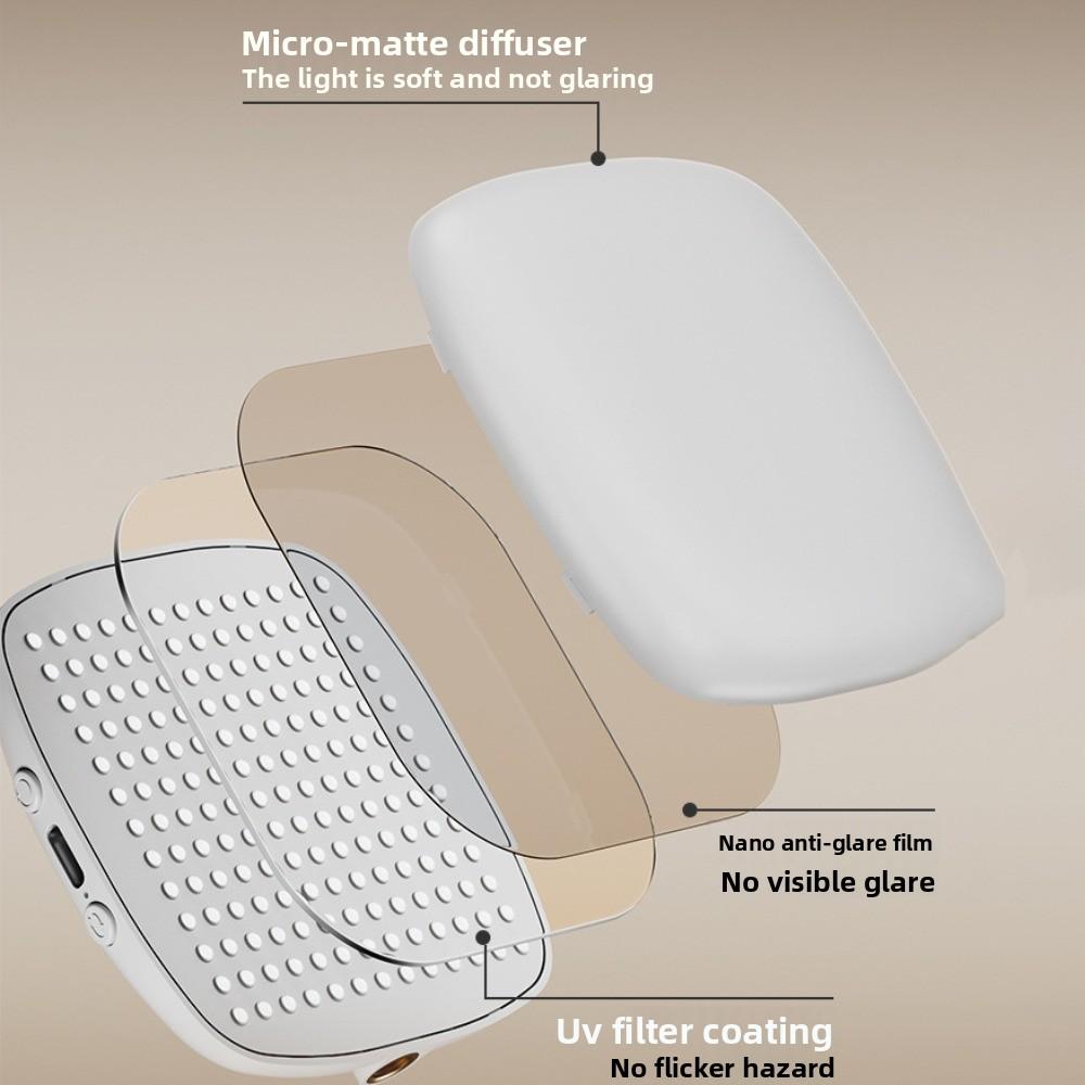 Rechargeable Phone Selfie Light With Makeup Mirror LED Phone Fill Light  Video Recording