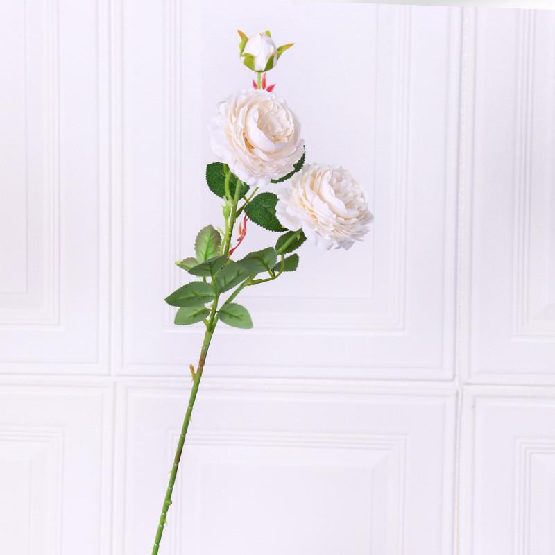 Style Artificial European Peony Rose Silk Flower For Props Wedding