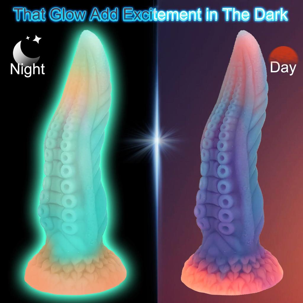 Luminous Silicone Tentacle Anal Dilator and Masturbator for All Genders