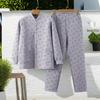 Women's Plus-Size Quilted Pajama Set for Middle-Aged & Elderly