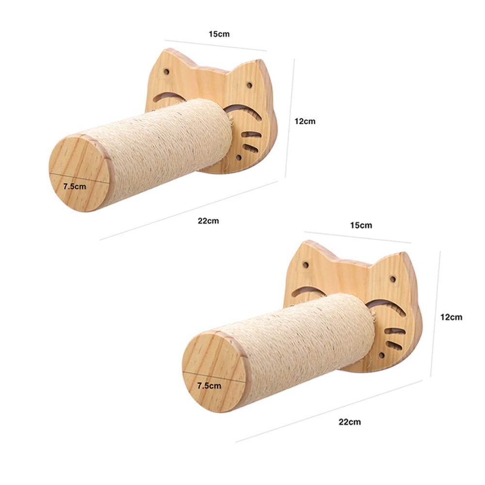 1 Piece Wooden Cat Tree Cat Tree Wall-mounted Cat Furniture Cat Ladder Hammock Cat Jumping Platform