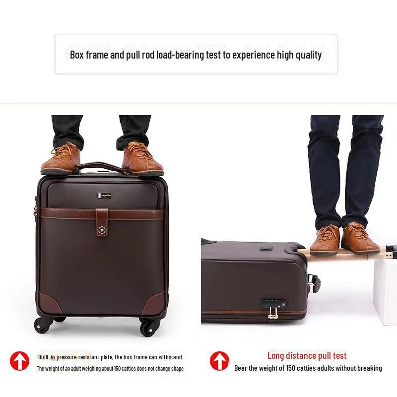 2024 Men's Lightweight 18-24 Inch Universal Wheel Travel Suitcase with Lock