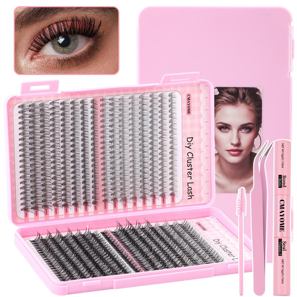 640 Tufts Diy Single Tufts Of False Eyelashes Natural Thick D-Song Segmented Grafting Eyelashes