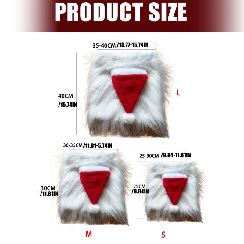 Dog Christmas Costume Lions Mane Wigs And Santa Hat For Holiday Parties Pet Dress Up