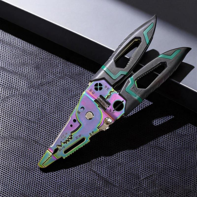 

1Pcs Twisting Screws And Pressing Wires Pliers Multi-Function Wire Stripping Hole Standard Opening Port Decrustation Pliers One Size
