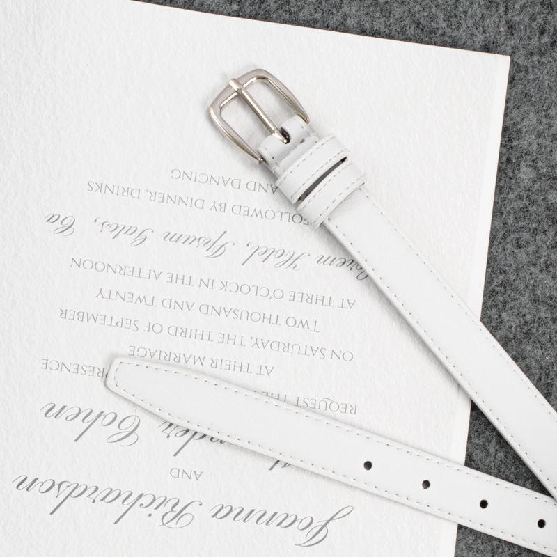 Black Versatile Pu Belt For Women School Style Fashionable And Chic For 2023