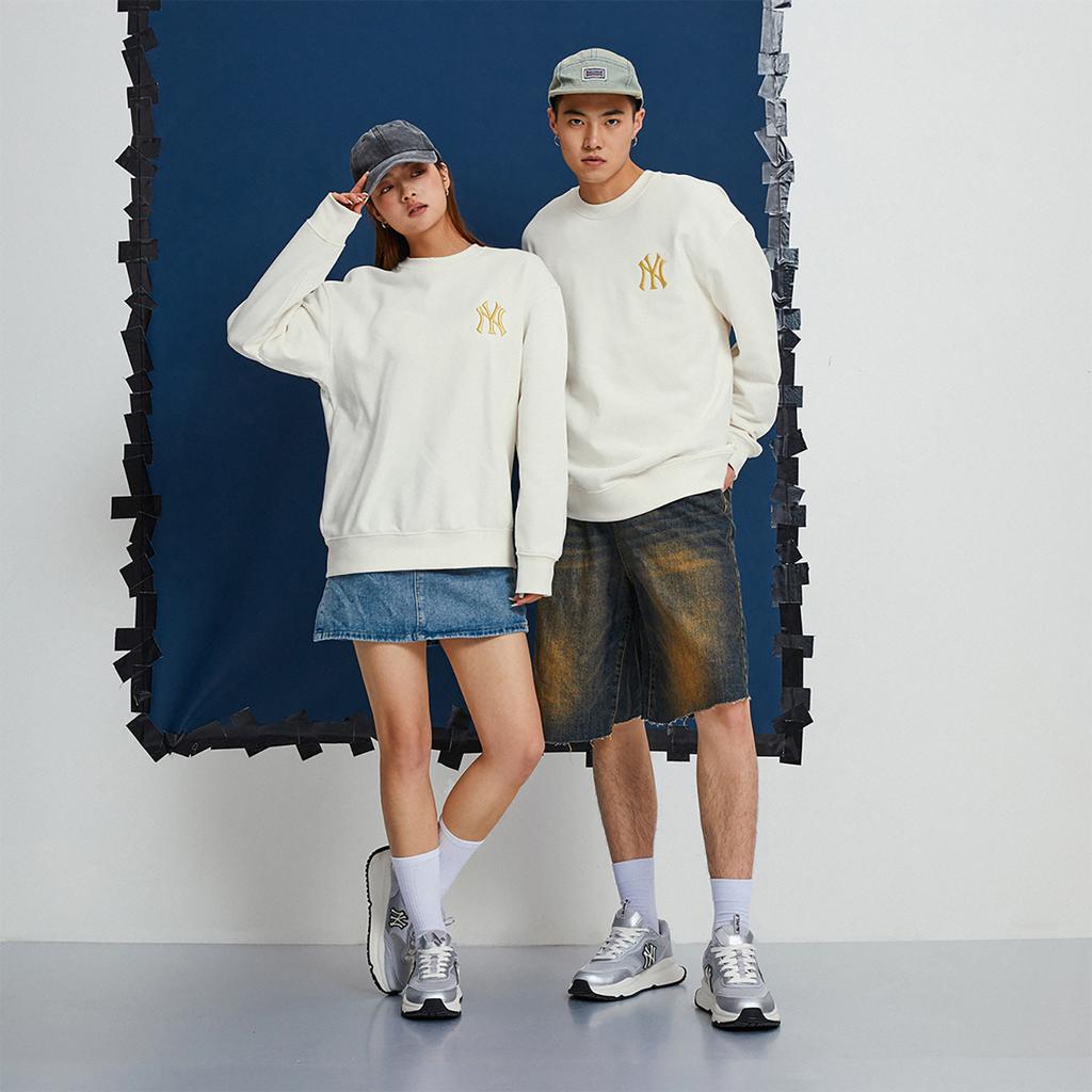 New MLB SS24 Sweatshirt Unisex Cream 3AMTQ0141-50CRS