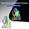 Nálepka Rešpekt pre motorkárov - Skvelá nálepka pre motocyklistov na auto/motocykel