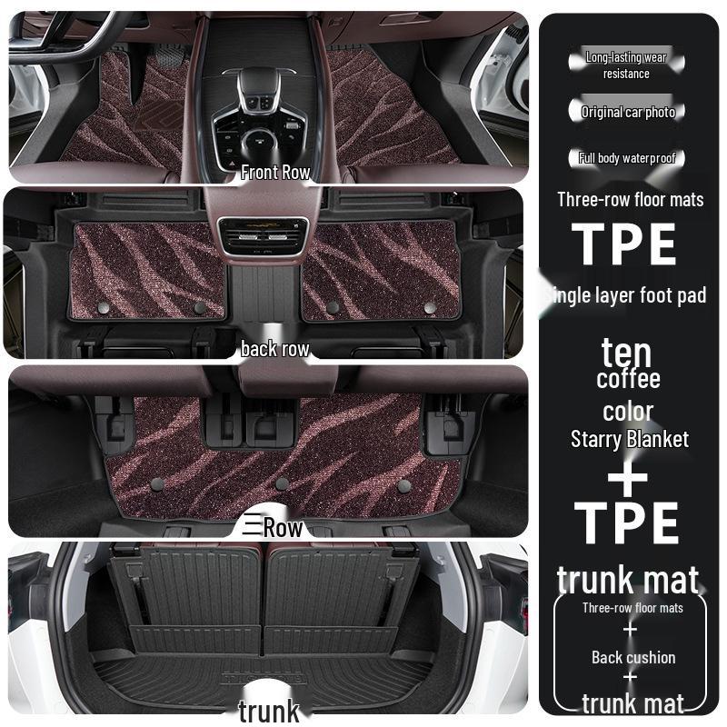 TPE Full-Coverage Floor Mats for Chery Tiggo 8, 6 & 7-Seater (2018-2025 Pro Plus Models)