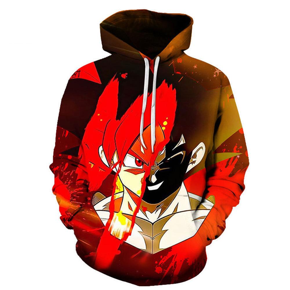 10 Colors Dragon Ball Anime Hoodie Harajuku Pullover Tops Women Men Sweatshirts New Cartoon Printed Long Sleeve Fashion Female Cosplay Streetwear