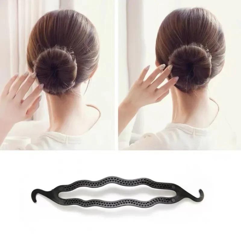 Set da 6 pezzi Strumento per trecce per capelli Fermaglio per capelli Fermaglio per capelli Rullo per chignon Creatore Twister Arricciacapelli Coda di cavallo Portatile Hair DIY Strumenti per accessori di styling