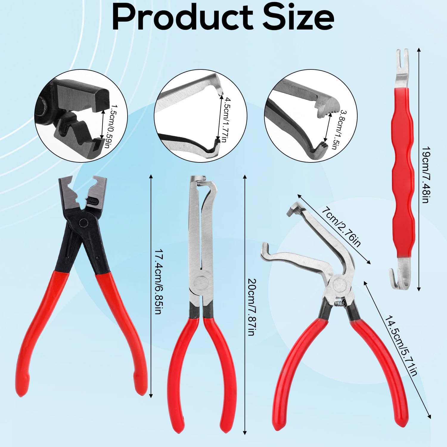 

4 шт. Автомобильные плоскогубцы для разъединения электрических контактов, прямые и угловые 60°, многоцелевой разделитель проводов для ремонта автомобилей и грузовиков United States