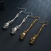 Fashionable Skull Bracelet Ring Earrings Handmade Jewellery Set Unisex Jewelry Fashion Accessories for Women and Men