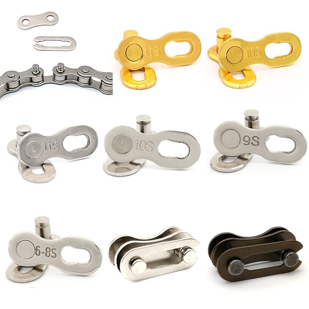 1Pair 6-8/9/10/11s Bicycle Connector Metal Magic Buckle Chain Lock Set Quick Master Link Bike Joint MTB Repair Parts Accessories