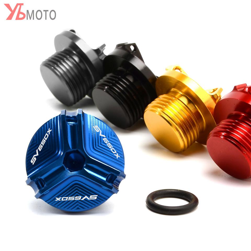 Oil Filler Cap For SUZUKI SV650 SV650S SV650A SV650X SV 650 Motorcycle Accessories Engine Oil Drain Plug Sump Nut Cup