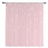 Christmas Snowflake Pink Yarn Curtain Window Tulle Curtains For Living Room Kitchen Sheer Window Treatments Voile Curtains