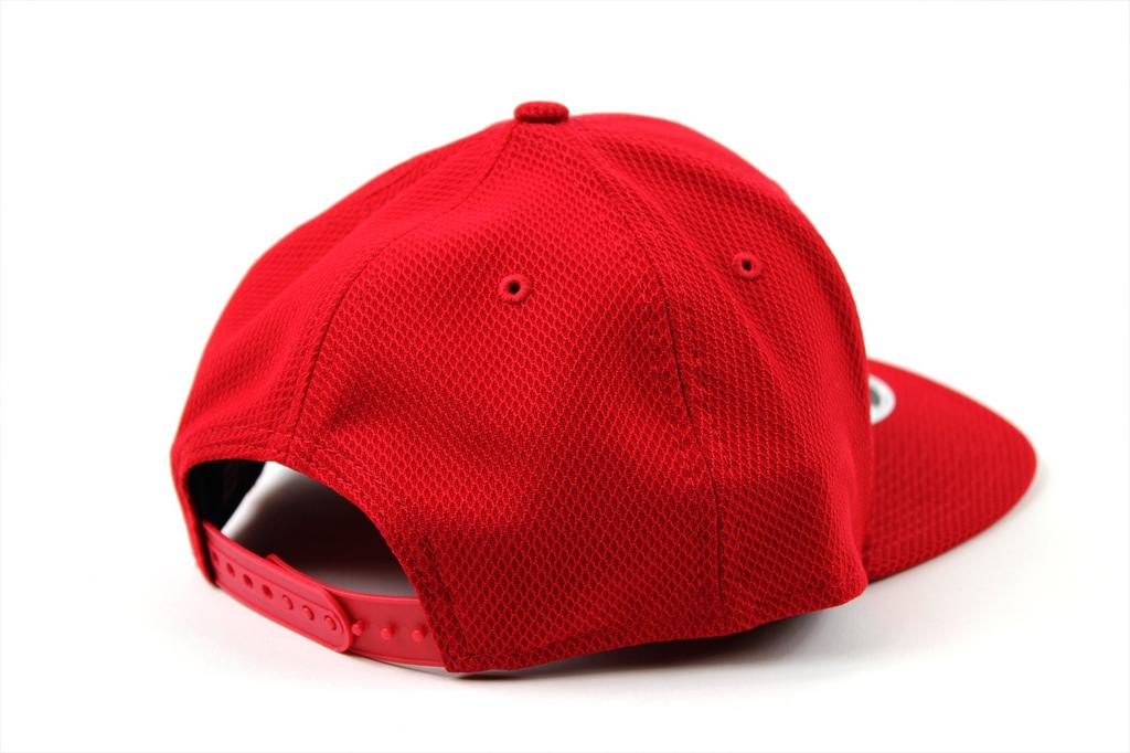 New Era Diamond Era SCARLET Snapback Flat Cap for Men and Women