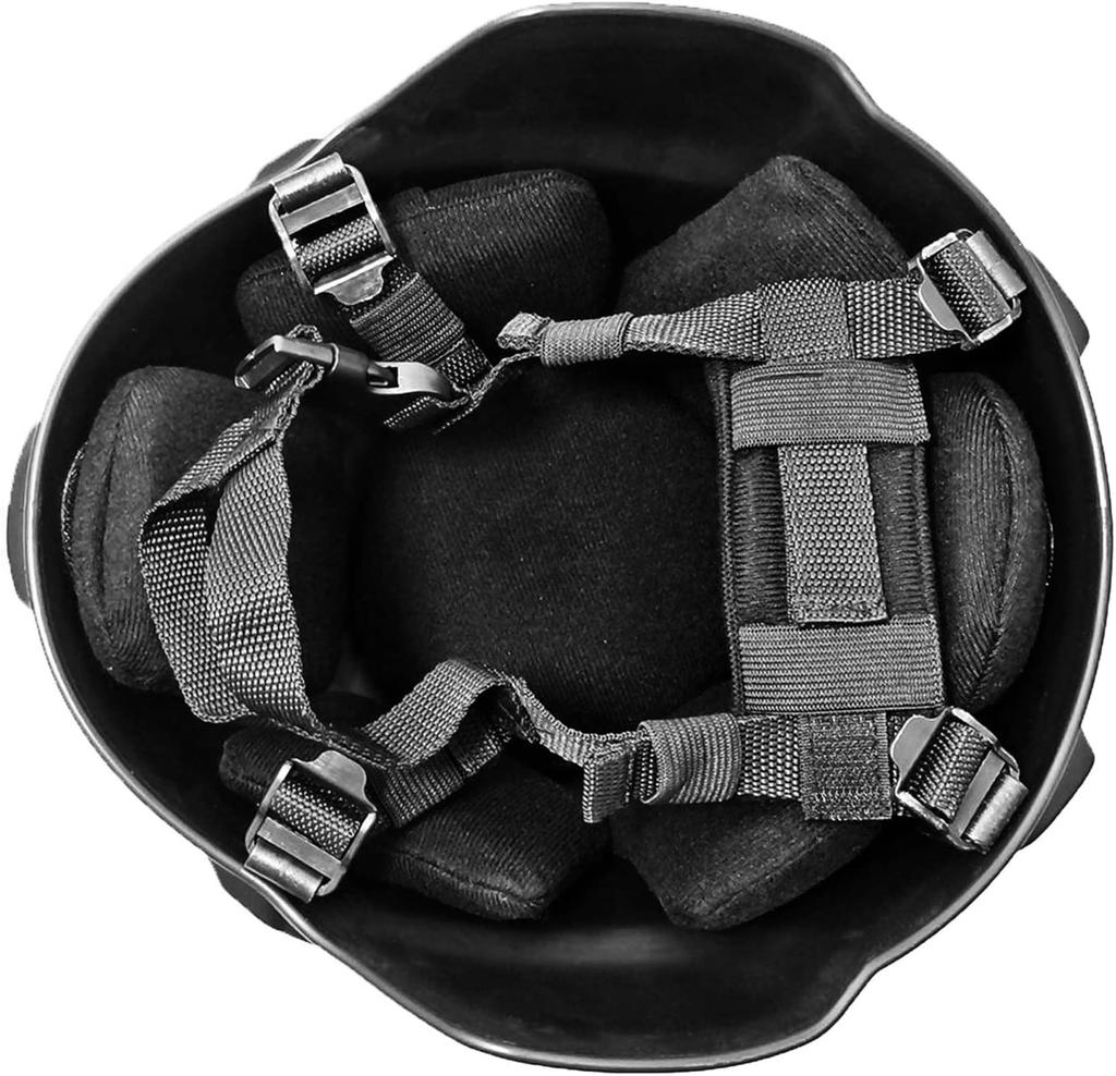 T.D.Well MICH 2000 SWAT Tactical Helmet for Kids, Black (Head Circumference: 53-57cm)