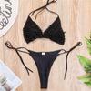 Halter Mini Bikini Kadın Mayo Kadın Mayo Iki parçalı Bikini seti Lüks Inci Yüzücü Mayo