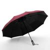 New Buckle Umbrella, Fully Automatic, Portable, Enlarged, Thickened, Reinforced, Night Light, Reverse Folding