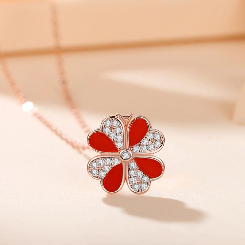Tancise S925 Sterling Silver Luxury Personality Pendant Necklace Women's Classic Tide Necklace