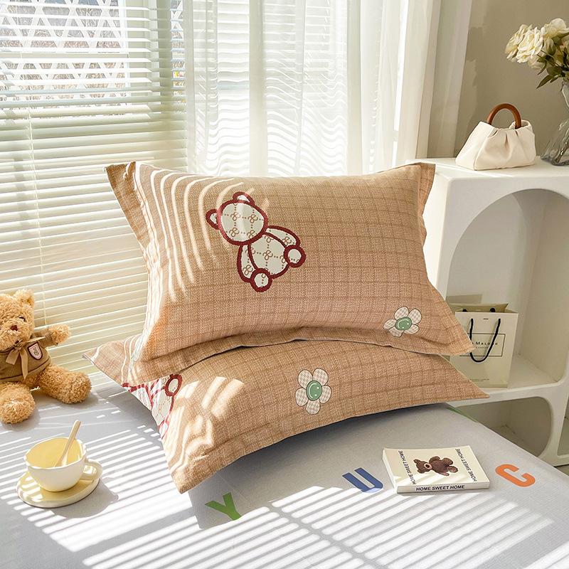 Cotton Pillow Set for One Pair Household Pillow Leather 48cmx74cm