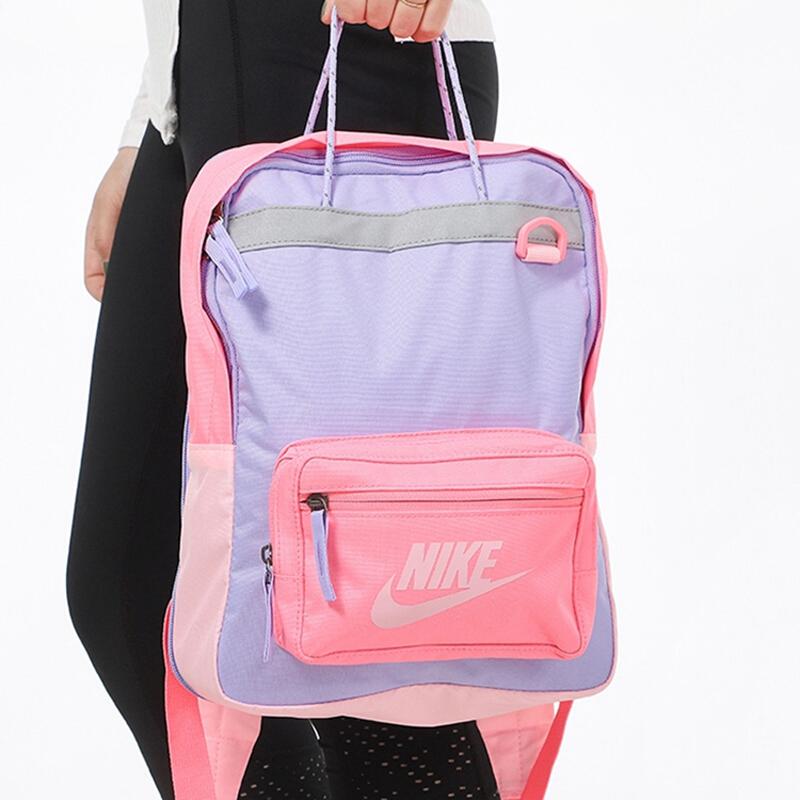 Nike Tanjun Fabric Portable Backpack Women's Pink Blue Multicolor Lightweight Casual BA5927-510