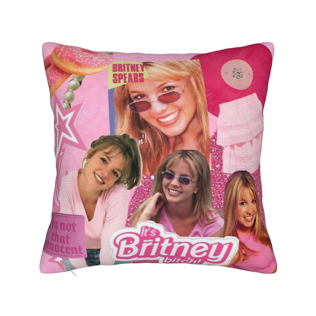 Decorative Pillow Covers Singer Britney Spears Product Seat  Throw Pillow Case Cover Square Style MultiSize