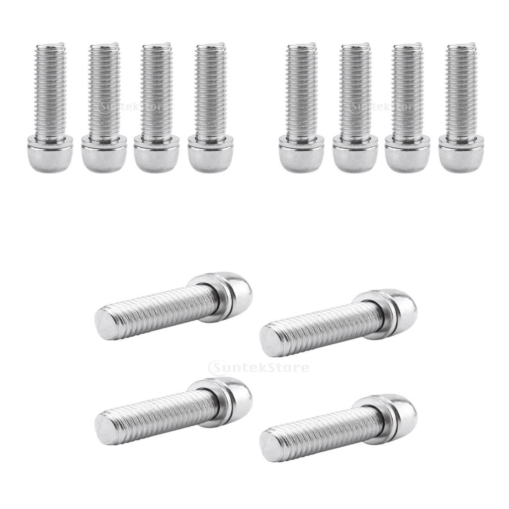 12pcs Steel Bicycle Stem Screws Socket Screws Water Bottle Cage Bolts M7 Brand New and Light Weight