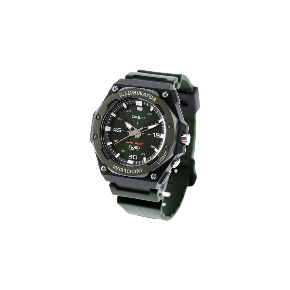 Casio Standard Chipkashi Quartz Men s Watch MW-620H-3AV Water Resistant Analog Black Band
