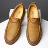 Men Leather Shoes Slip On Brown Shoes Leather Loafers Mens Moccasins Shoes Italian Designer Shoes