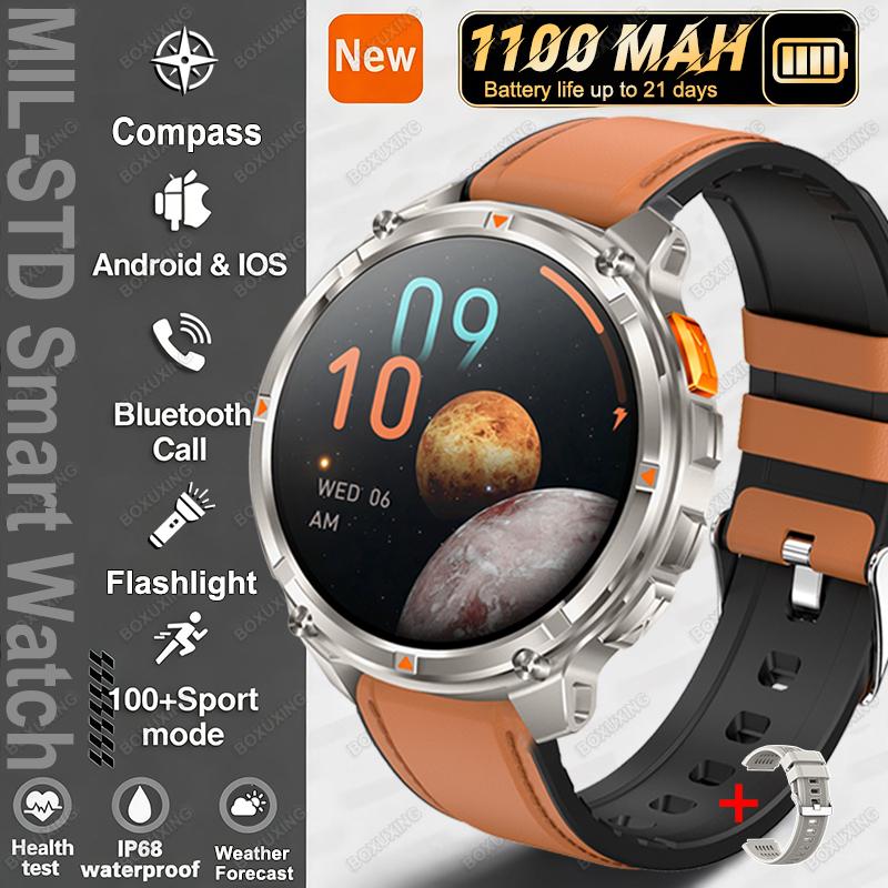 New T-Rex3 Ultra 1100mAh Battery Smart Watch Men GPS Track Compass IP68 Waterproof Sports Tracker Outdoors Military Smartwatches