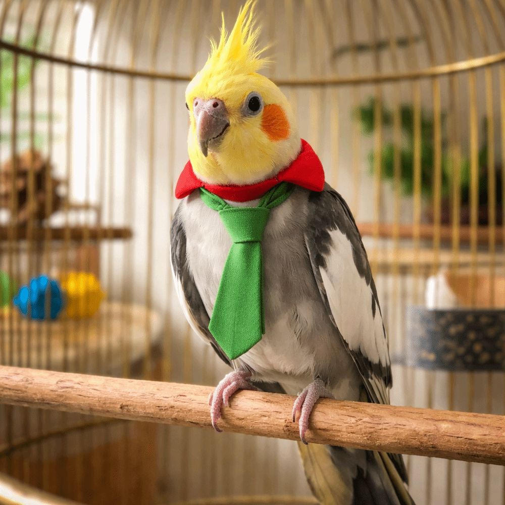 Lightweight Parrot Necktie Adjustable Pet Bird Tie Little Bird Costume  Pet Decoration