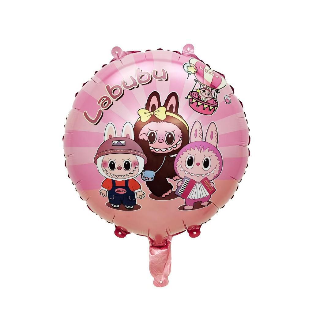 

Очаровательный мультяшный фольгированный шар Лабубу «Зимний день рождения» для украшения детской вечеринки