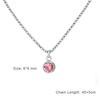 Clear Zircon 12 Month Birthstone Charm Necklace for Women Stainless Steel Thin Box Chain Necklace Jewelry Birthday Gift 2026