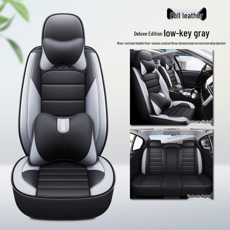 All-Season Leather & Ice Silk Car Seat Cushions for Golf Corolla RAV4 Romeo