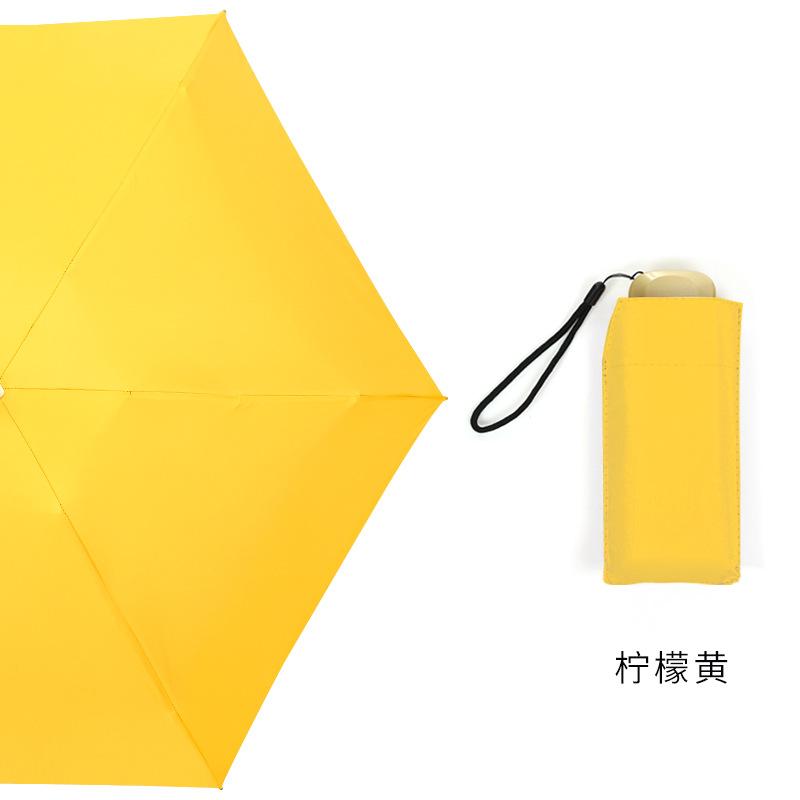 Card bag umbrella Pocket umbrella Flat 60% off Sun umbrella Sunscreen parasol Mini Portable weather and rain parasol