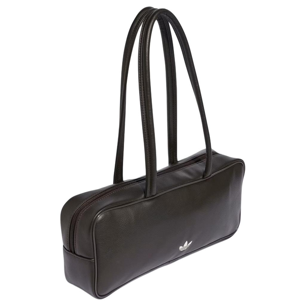 Adidas Originals Practical Design Zipper Closure Soft Texture Surface Three Leaf Print Shoulder Bag Women Shoulder Bag Aurora-Coffee KR1513