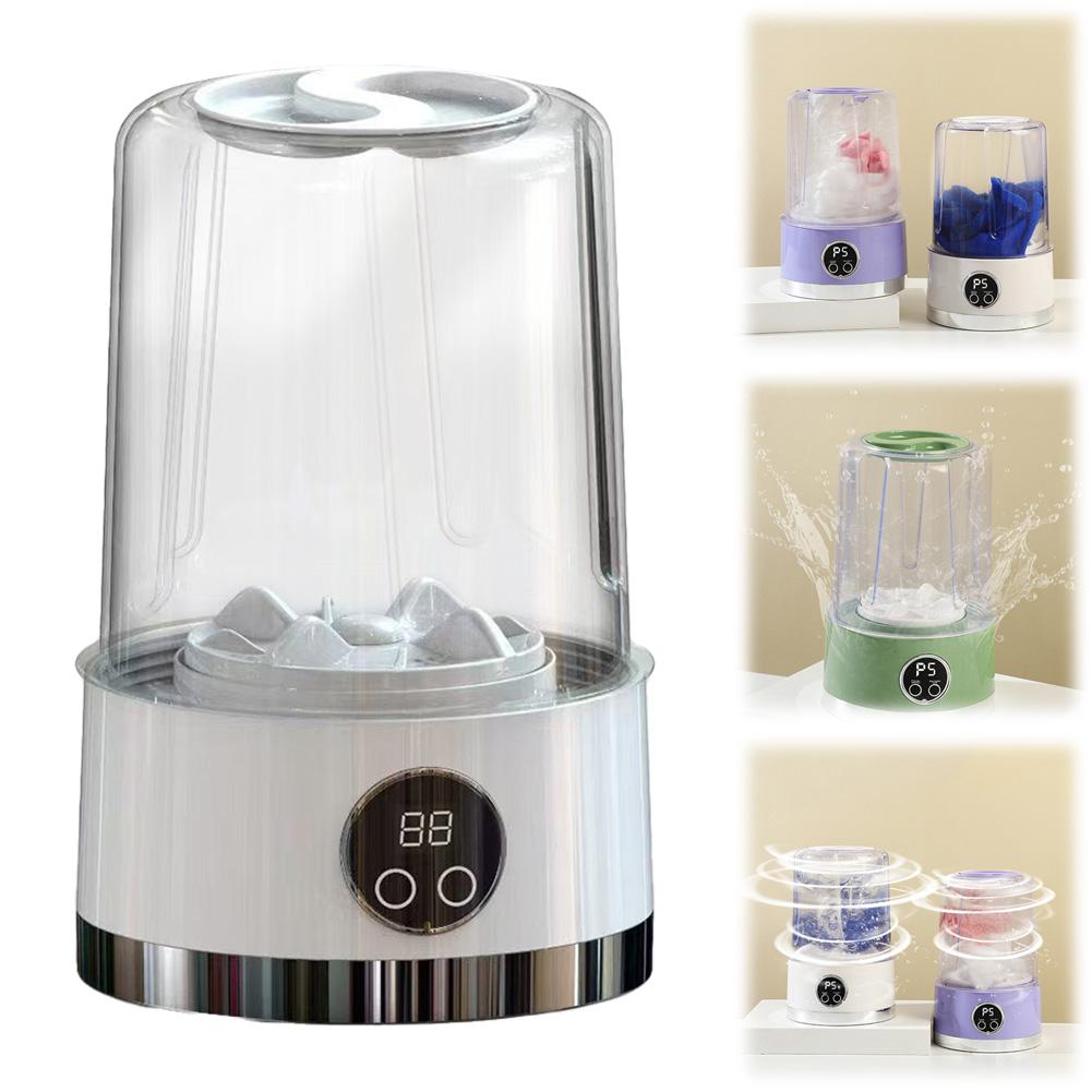1L Portable Mini Washing Machine with 2 Modes Underwear Washing Machine for Apartment Dorm Hotel Travel & Camping