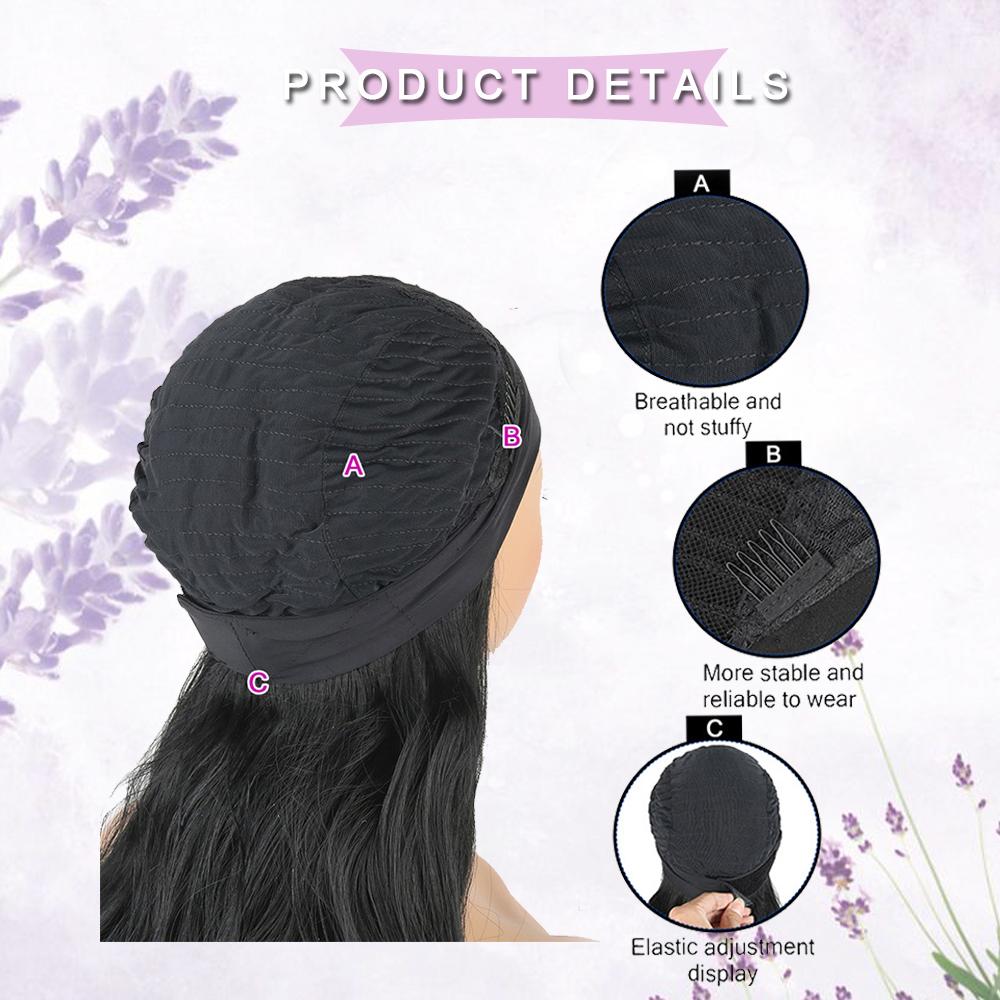 Dámská čelenka paruka černá paruka s čelenkou paruka syntetická paruka pro černošky