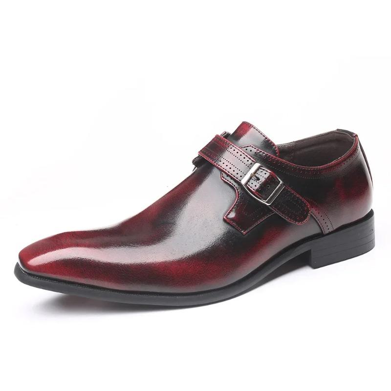 Size 48 Mens Shoes New Pointed Shoes Men Leather Original British Style Luxury Mens Dress Shoes Loafers Men Zapatos De Hombre