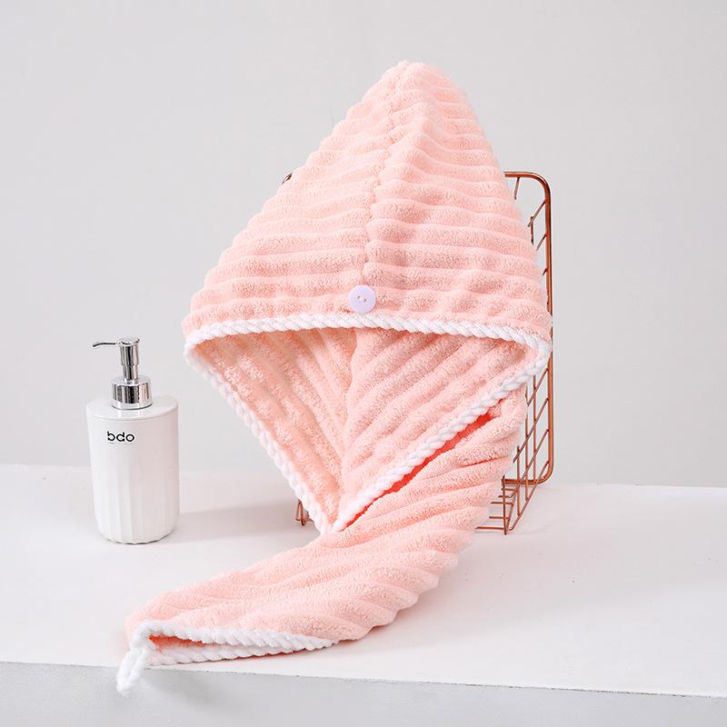 Premium Hair Towel Drying Hat Coral Cloud Wool Super Absorbent Fast Drying Home Spa Accessories